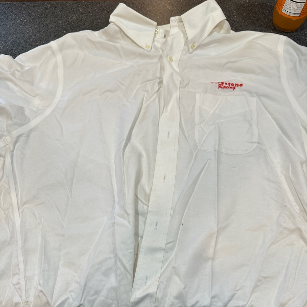 Firestone racing button up dress shirt